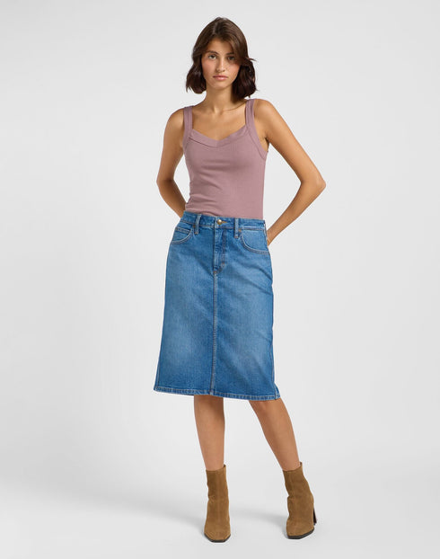 Lee Women's Rib Cami I-Shirt In Dreamy Mauve